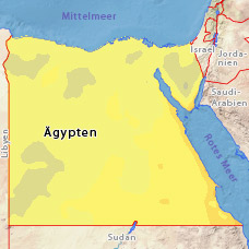 Niedrigste Temperaturen in Ägypten im Monat Juli Niedrigste Temperaturen Juli