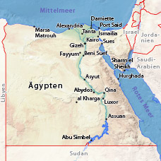 Temperaturen in Ägypten